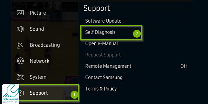 ریست کردن تلویزیون سامسونگ