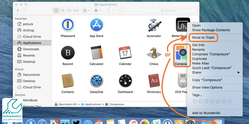 نصب برنامه در مک بوک