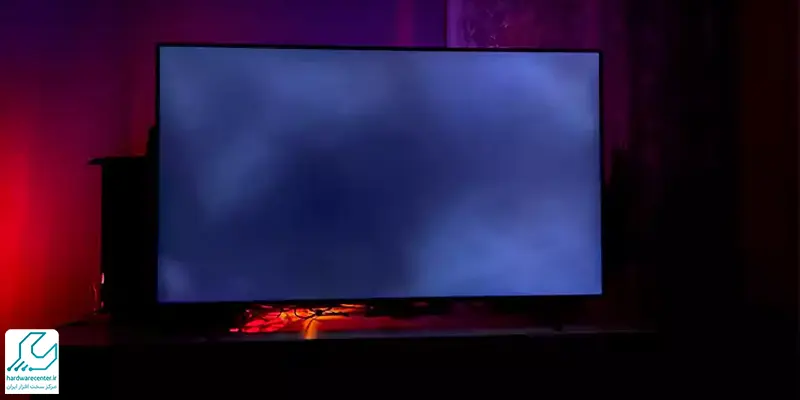 هاله بنفش روی صفحه تلویزیون